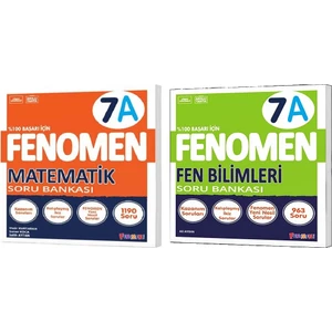 Fenomen Yayınları Okul 2025 7. Sınıf Matematik + Fen Bilimleri A Serisi Soru Seti 2 Kitap