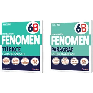 Fenomen Yayınları Okul 2025 6. Sınıf Türkçe + Paragraf B Serisi Soru Seti 2 Kitap