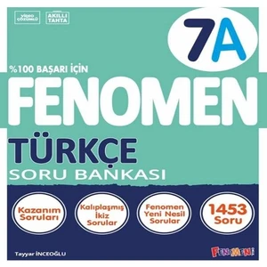 Fenomen Yayınları 2024 7. Sınıf Türkçe Soru Bankası A Yeni Nesile Kolay Geçiş 2024