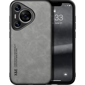 Huawei Pura 70 Araba Manyetik Emme Cilt Hissi Pu Cep Telefonu Kılıfı (Yurt Dışından)