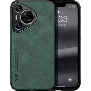 Huawei Pura 70 Araba Manyetik Emme Cilt Hissi Pu Cep Telefonu Kılıfı (Yurt Dışından)