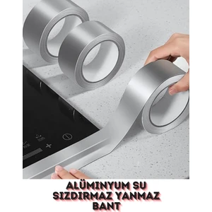 1 Adet 5 Metre Kendinden Yapışkanlı Alüminyum Su Sızdırmaz Yanmaz Bant