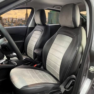 Fiat Egea Araca Özel Oto Koltuk Kılıfı - Tay  Tüyü ve Deri