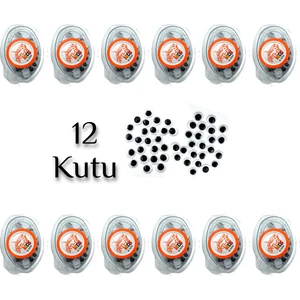 Oynar Göz Siyah Beyaz 8 mm 12 Kutu GEN720812