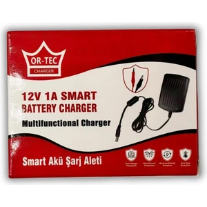 12V 1A Akü Şarj Cihazı Adaptörü Maşalı Pilsan Akülü Araba Uyumlu