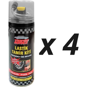4 Adet Lastik Tamir Kiti Sprey