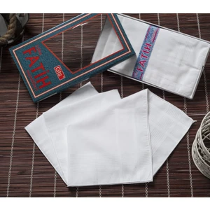 Rozet Tekstil Kutulu Kumaş Mendil 40X40 cm Düzine 12 Adet