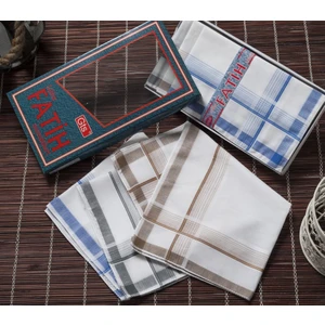 Rozet Tekstil Kutulu Kumaş Mendil 40X40 cm Düzine 12 Adet