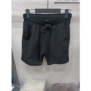 Insane Minds Keten Şort Beli Lastikli %100 Keten Şort