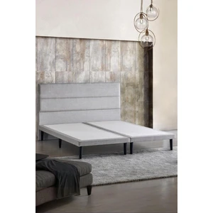 Niron Yatak Niron Slim Baza ve Başlık Takımı - 150X200 Çift Kişilik Kumaş Kaplı Metal Karyola ve Başlık Seti