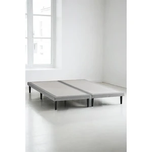 Niron Yatak Niron Slim Karyola - 150X200 Çift Kişilik Baza - Metal Iskeletli, Yüksek Ayaklı ve Keten Kumaşlı