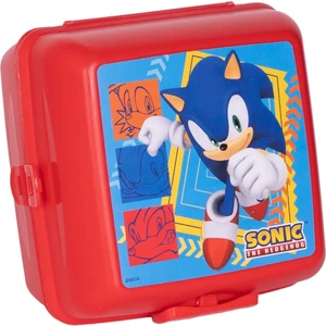 Sonic The Hedgehog 4 Bölmeli Çocuk Beslenme Kutusu - Yemek Saklama Kabı Kaşık ve Çatallı