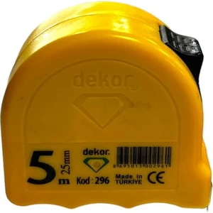 Şerit Metre 25MM 5 mt Sarı