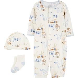 Erkek Bebek Tulum Set 3'lü Paket