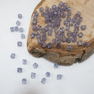 Prestij Boncuk Akrilik Boncuk Küp 10 mm Gri renk Kübik Model Akrilik Çanta ve Takı Boncuğu 500 Gram