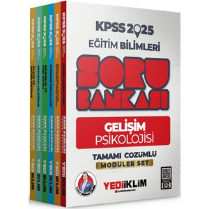 Yediiklim Yayınları 2025 KPSS Eğitim Bilimleri Tamamı Çözümlü Modüler Set Soru Bankası