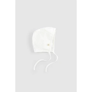 Little Gusto Organik Pamuk Pointel Ingiliz Yenidoğan Ekru Şapka