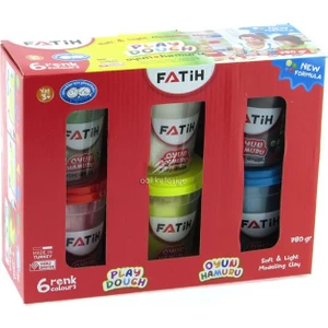 Oyun Hamuru 6 Renk 780 gr 1 Paket Fatih Ana Renkler Okul Öncesi Kreş Anasınıfı Etkinlikleri