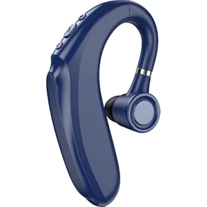 Q12 90MAH Pil Tek Kulak Kablosuz Bluetooth Kulak Kancası Kulaklık Iş Spor Müzik Çağrı Kulaklık - Mavi (Yurt Dışından)