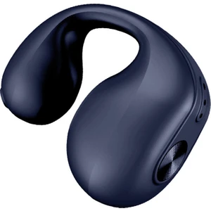 V50 Tek Kulaklı Kulaklık Bluetooth Kablosuz Kemik Iletimli Klipsli Kulaklık Spor Koşu Kulaklık - Mavi (Yurt Dışından)