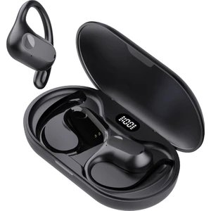 LX03 Kablosuz Bluetooth Kemik Iletimli Kulaklık Stereo Müzik Kulak Kancası Spor Kulaklığı - Siyah (Yurt Dışından)