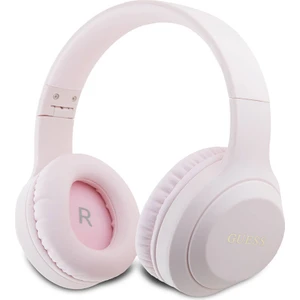 Kulak Üstü Bluetooth Kulaklık Guess Orjinal Lisanslı Katlanabilir Metal Klasik Logolu Pembe