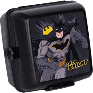 Batman 4 Bölmeli Çocuk Beslenme Kutusu - Yemek Saklama Kabı Kaşık ve Çatallı