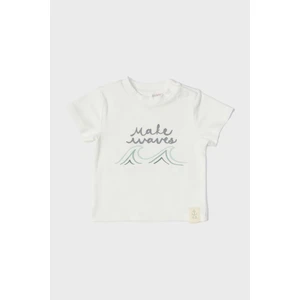 Erkek Bebek Beyaz T-Shirt