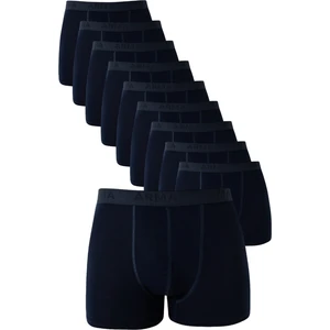 Arma Yıldız Lacivert Erkek Boxer 10'lu Paket Pamuklu Esnek Kumaş