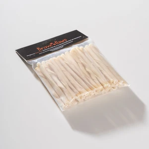 Brave Paws  %100 Dana Sütlü Beyaz Burgu Çubuk 250GR 12CM