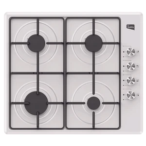 𝐌𝐮𝐤𝐤𝐚 Doğalgaz (Ng) Uyumlu 4 Gözlü Emaye Gaz Kesme Emniyetli Otomatik Çakmaklı Beyaz Ocak