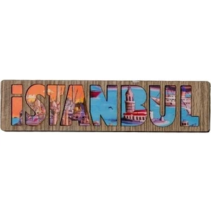 Niselen Accessorize Istanbul Temalı Ahşap Magnet