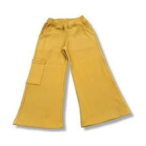 Bobby Jr Kidswear Yandan Cepli Wid Leg Kaşkorse Kız Çocuk Pantolon