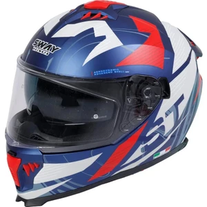 Sw 865 St Blue Red Full Face Motosiklet Kaskı - M