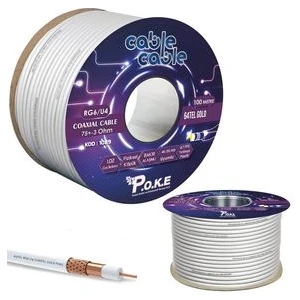 Anten Kablosu Gold Rg6/u4 64TEL 1.02 100MT PK-1089