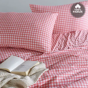 Cote Blanc Mini Kare %100 Pamuk Çift Kişilik Nevresim Takımı