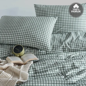 Cote Blanc Mini Kare %100 Pamuk Çift Kişilik Nevresim Takımı