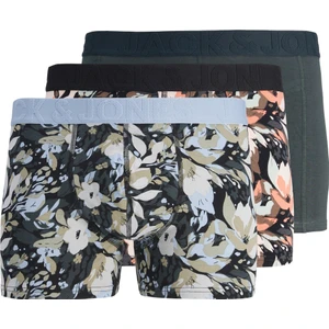 Jack & Jones Jacjonah Flower Trunks 3 Pack Sn Erkek Yeşil Boxer 12263722-21