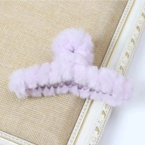 Kadın Peluş Model Büyük Boy Mandal Toka