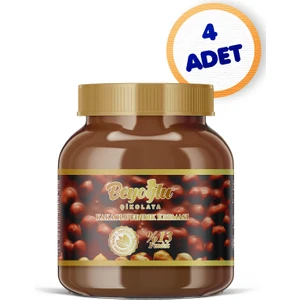 %13 Fındıklı Krem Çikolata 350 GR.*4ADET Cam Kavanoz