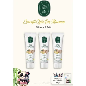 Eyüp Sabri Tuncer 3 Adet Diş Macunu Zencefil Özlü 90 Ml Ve 60'Lı Pamuk Rosıe