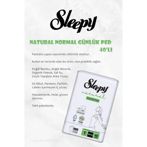 11 Al 10 Öde Sleepy Natural Ultra Hassas Günlük Ped Normal 40 Adet ve Rosıe
