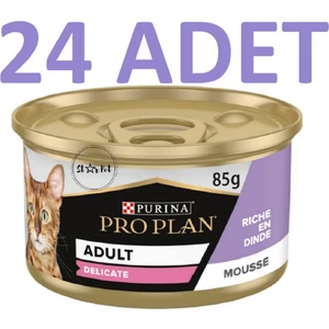 Pro Plan Delicate Hindi Etli Yetişkin Kedi Konservesi 85 gr x 24 Adet