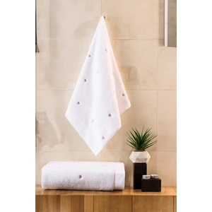 Love Serisi Nakışlı Micro Cotton Banyo Havlu Seti