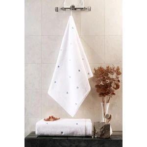 Love Serisi Nakışlı Micro Cotton Banyo Havlu Seti