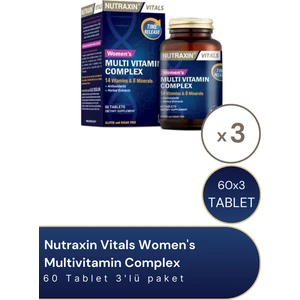 Women's Multivitamin Complex 60 Tablet 3'lü Paket