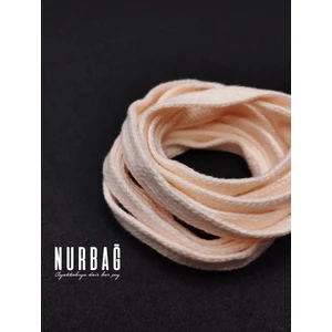 Nurbağ Dokuma Yassı Pamuklu Pudra Bağcık 110 cm 1 Çift VC0018