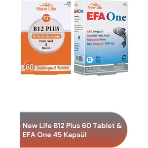 New Life B12 Plus 60 Tablet & Efa One