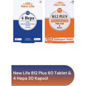 New Life B12 Plus 60 Tablet & 4 Hepa