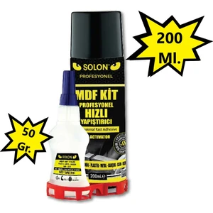 MDF Kit Profesyonel Hızlı Yapıştırıcı 200 Ml+50 Gr